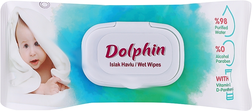 Детские влажные салфетки - Dolphin — фото N1