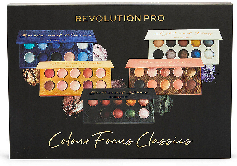 Набір - Revolution Pro Colour Focus Classics (eye/palette/5x15g) — фото N1