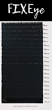 Парфумерія, косметика Вії для нарощування, 20 ліній, MIX чорні, вигин C, товщина 0.05 мм, довжина 8-9-10-11-12-13-14-15 мм - FIXEye Hylon Lash