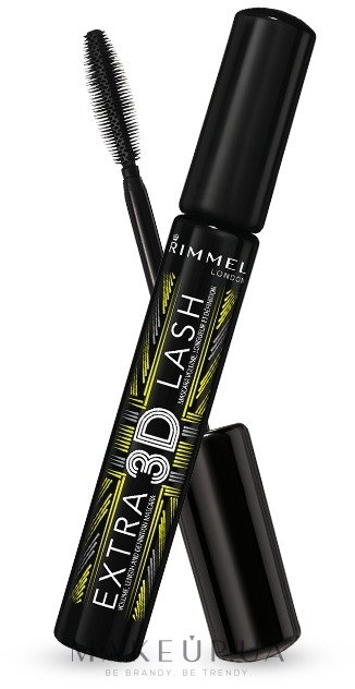 Туш для вій - Rimmel 3D Extra Lash Mascara — фото 003 - Extreme Black