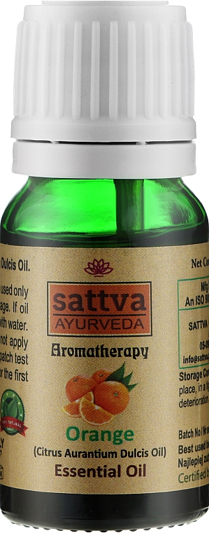 Ефірна олія "Апельсин" - Sattva Ayurveda Orange Essential Oil — фото N1