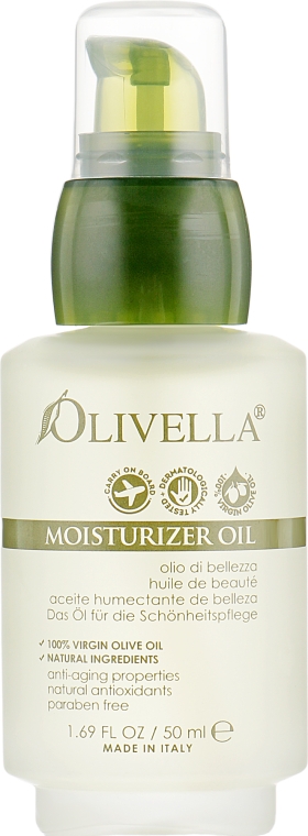 Зволожувальна олія для обличчя і тіла - Olivella All Natural Virgin Olive Oil Moisturizer — фото N2