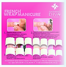 Набор типс для френча, белые - Dashing Diva French Wrap Manicure Long Trial Size — фото N2