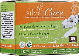 Тампони з органічної бавовни "Super Plus", 15 шт. - Masmi Silver Care — фото N4