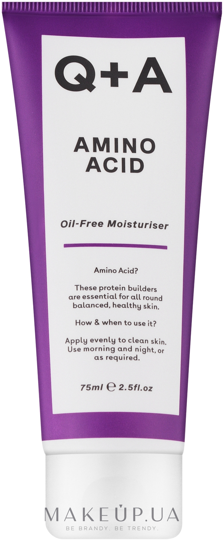 Зволожувальний крем з амінокислотами без вмісту олії - Q+A Amino Acid Oil Free Moistuiriser — фото 75ml