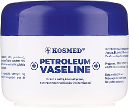 Парфумерія, косметика Вазелін косметичний для обличчя, рук і тіла - Kosmed Petroleum Vaseline