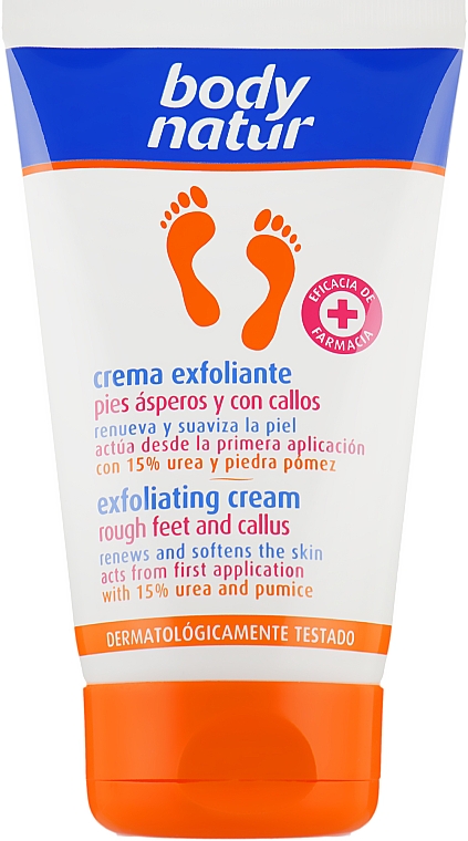 Відлущувальний крем для ніг - Body Natur Exfoliating Cream — фото N1