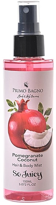 Міст для волосся й тіла "Гранат і кокос" - Primo Bagno Pomegranate Coconut Hair & Body Mist — фото N1