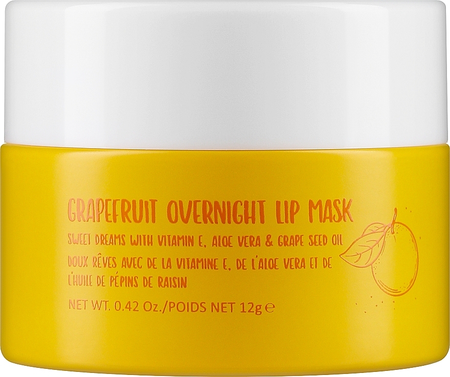 Ночная маска для губ "Грейпфрут" - W7 Grapefruit Overnight Lip Mask — фото N1