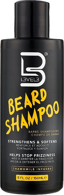 Шампунь для бороды - Level3 Beard Shampoo Strengthens & Softens — фото N1