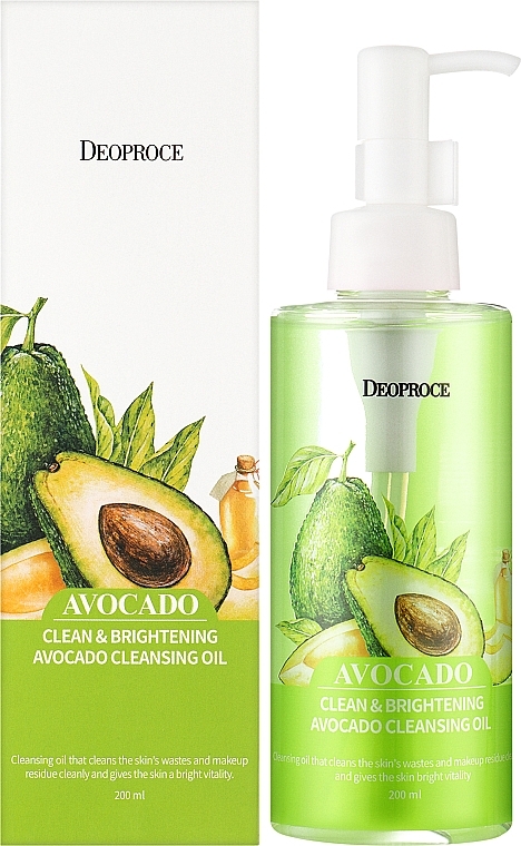 Гидрофильное масло для лица "Авокадо" - Deoproce Avocado Clean&Brightening Cleansing Oil — фото N2