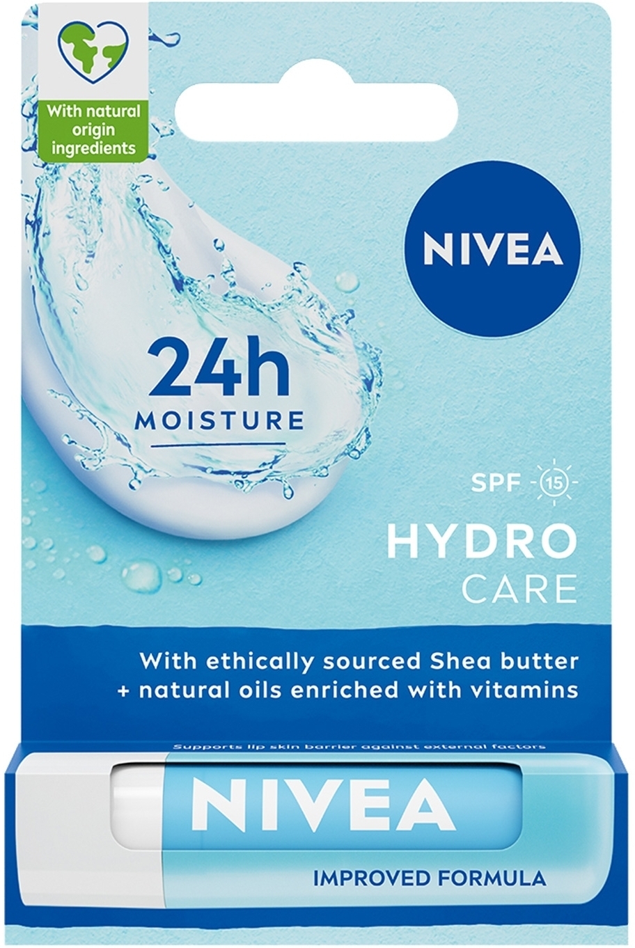 Бальзам-уход для губ - NIVEA Hydrocare SPF 15 — фото 4.8g