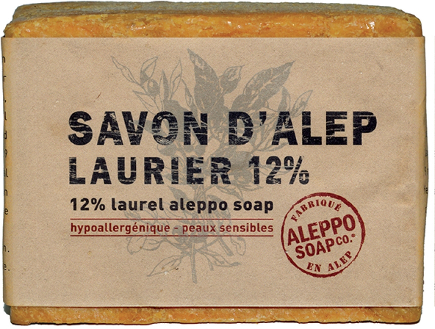 Мило алепське з лавровою олією 12% - Tade Aleppo Laurel Soap 12% — фото N1