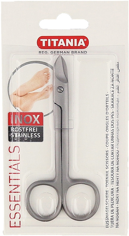 Манікюрні ножиці для нігтів, 10,5 см, 1090/51 B                             - Titania — фото N1