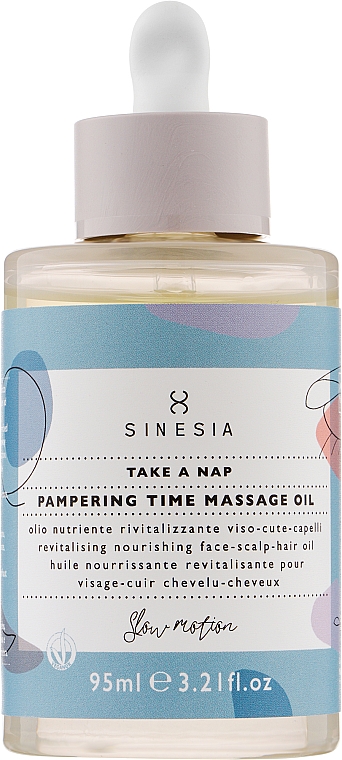 Ревитализирующее массажное масло для лица, кожи головы и волос - Sinesia Take a Nap Pampering Time Massage Oil