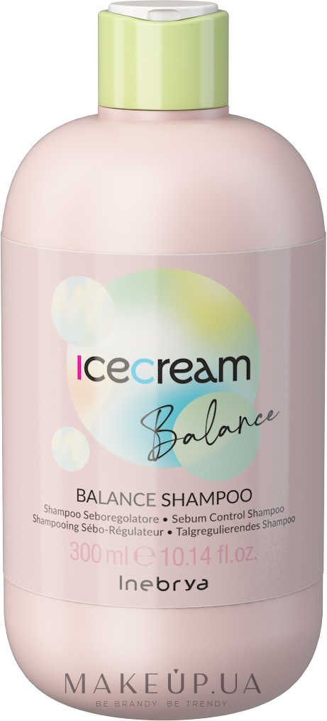 Шампунь для жирной кожи головы - Inebrya Ice Cream Balance Shampoo — фото 300ml