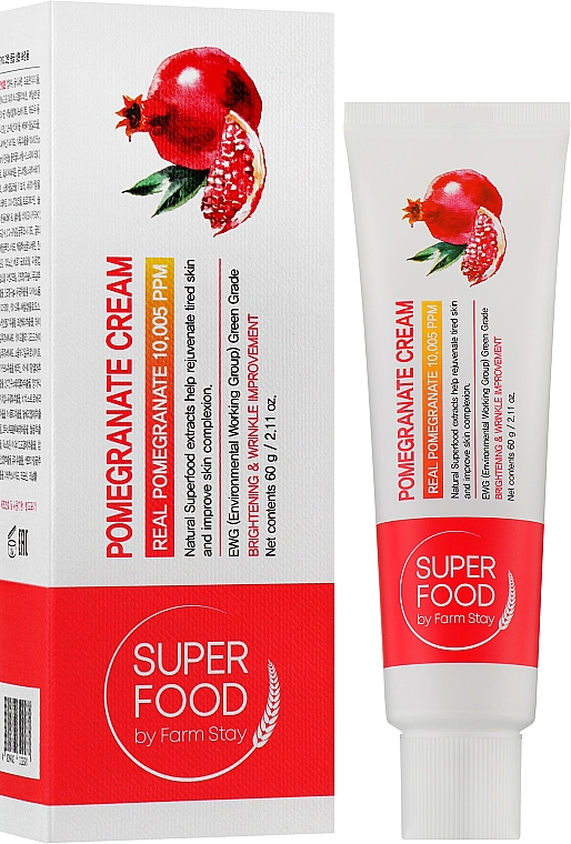 Крем для лица с гранатом - Farmstay Superfood Pomegranate Cream — фото N2