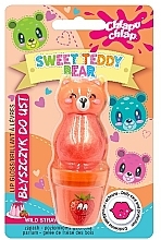 Блеск для губ в форме медведя с ароматом клубничного желе - Chlapu Chlap Lip Gloss Sweet Teddy Bear — фото N1
