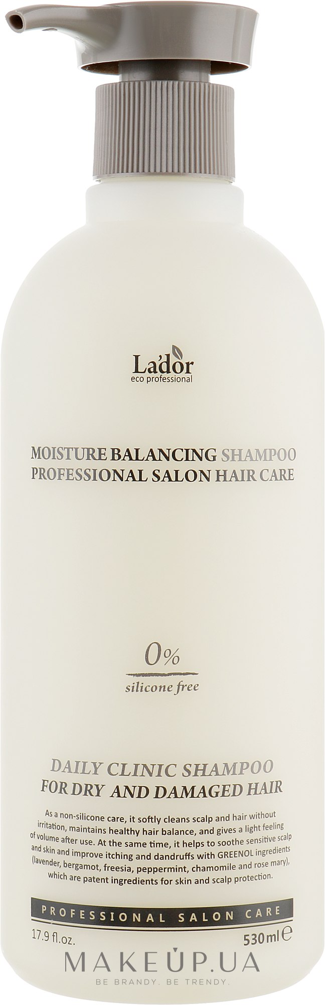 Безсиликоновый увлажняющий шампунь - La'dor Moisture Balancing Shampoo — фото 530ml