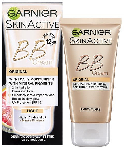 ВВ-крем для лица - Garnier Skin Active BB Cream Original 5in1 Daily Moisturiser — фото N1