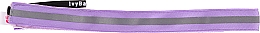 Пов'язка на голову, сріблясто-бузкова - IvyBands Neon Lilac Reflective Hair Band — фото N2