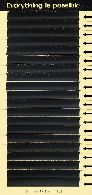 Накладні вії C 0,10 мм (10 мм), 20 ліній - Barhat Lashes — фото N1