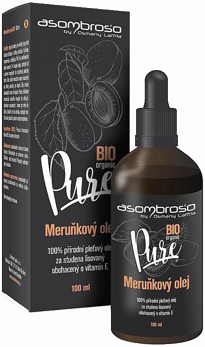 Олія абрикосова - Asombroso Pure BIO Apricot Oil — фото N1