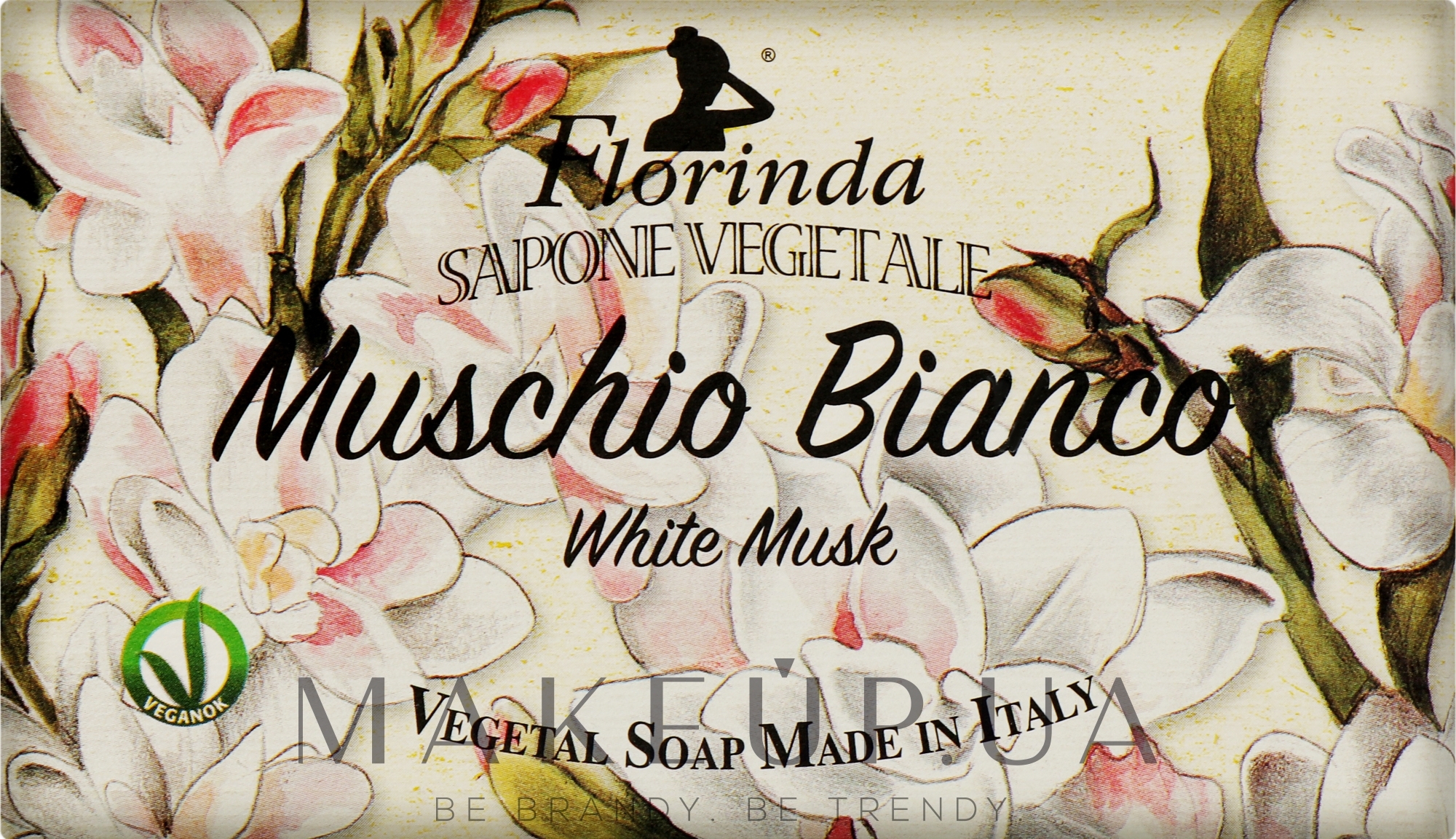 Мыло натуральное "Белый мускус" - Florinda Sapone Vegetale White Moss — фото 100g