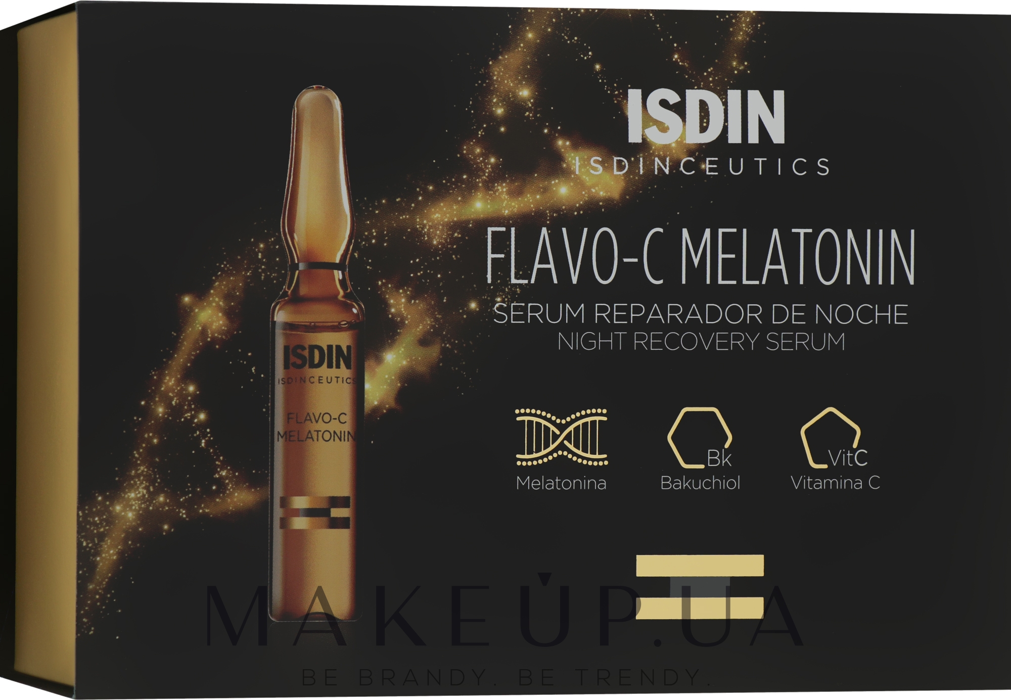 Сыворотка для лица ночная - Isdin Isdinceutics Flavo C Melatonin Serum Reparador De Noche — фото 30шт