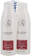 Духи, Парфюмерия, косметика Набор для окрашенных волос - Jerden Proff Hair Care (shm/300ml + cond/300ml + brush)