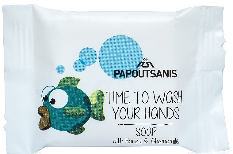 Детское мыло с медом и ромашкой - Papoutsanis Kids Time To Wash Your Hands Soap With Honey & Chamomile — фото N1
