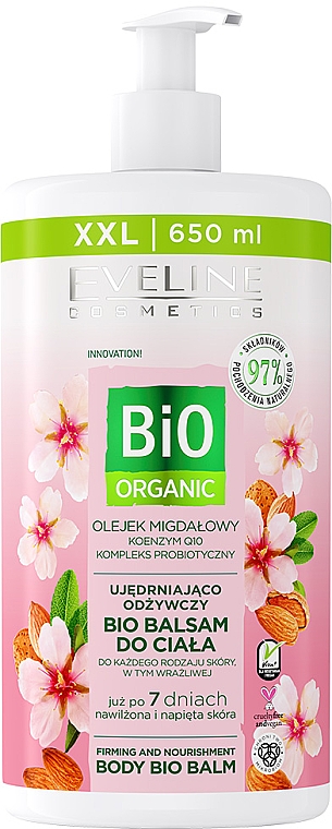 Лосьон для тела с миндальным маслом - Eveline Bio Organic Body Bio Balm — фото N1