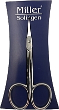 Ножницы для кутикулы, серебристые, длина 9 см - Miller Solingen — фото N1