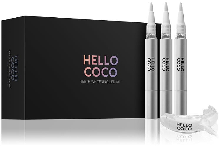 Набір для відбілювання зубів - Hello Coco Teeth Whitening LED Kit — фото N1