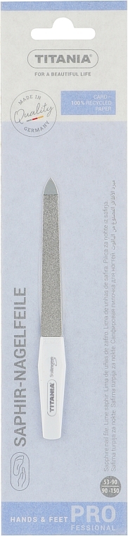 Пилочка для ногтей с микросапфировым покрытием размер 5 - Titania Soligen Saphire Nail File — фото N1