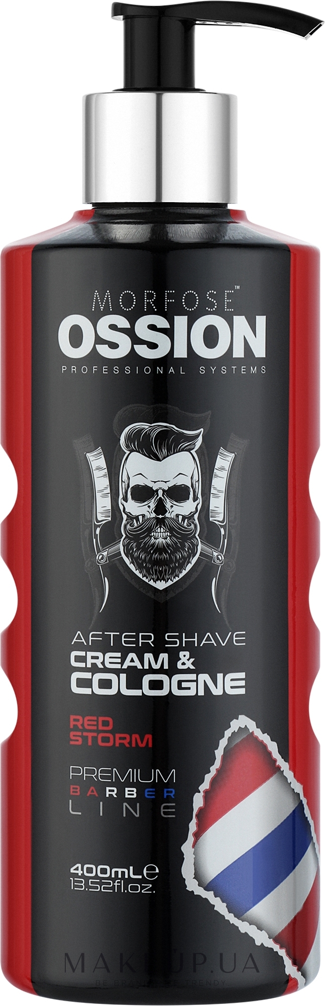 Крем-одеколон после бритья - Morfose Ossion Aftershave Cream & Cologne Red Storm — фото 400ml