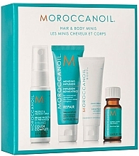 Парфумерія, косметика Набір - Moroccanoil Hair & Body Minis Set (spray/20ml + ser/20ml + h/cr/20ml + oil/10ml)