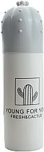 Парфумерія, косметика Футляр пластиковий для зубної щітки та пасти "Кактус", сірий - Cosmo Shop Fresh&Cactus