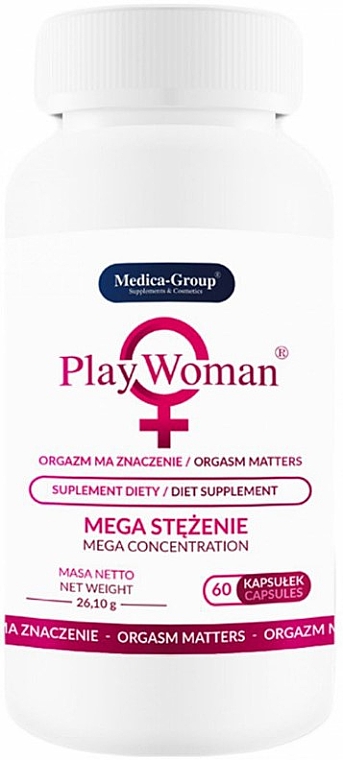 Капсулы для стимуляции женского оргазма - Medica-Group Play Woman Diet Supplement — фото N1