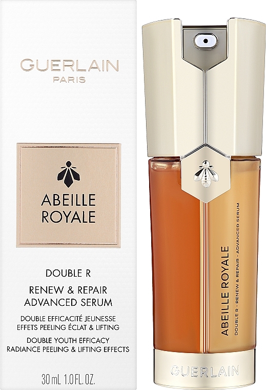 Сыворотка для лица двойного действия "Упругость + Сияние" - Guerlain Abeille Royale Double R Renew & Repair Serum — фото N2
