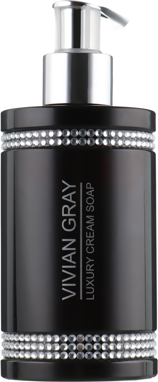 Рідке крем-мило - Vivian Gray Black Crystals Luxury Cream Soap — фото N1