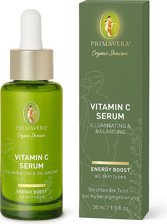 Освітлювальна сироватка з вітаміном С - Primavera Illuminating & Balancing Vitamin C Serum — фото N2