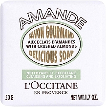 Парфумерія, косметика Мило-скраб "Мигдаль" - L'Occitane Almond Delicious Soap Cleansing And Exfoliating