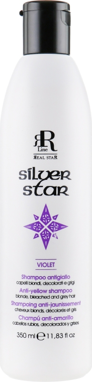 Шампунь, що нейтралізує жовтизну - RR LINE Silver Star Shampoo