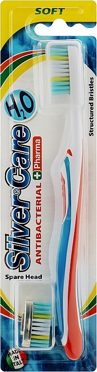 Зубна щітка H2O, м'яка, помаранчева - Silver Care — фото N1