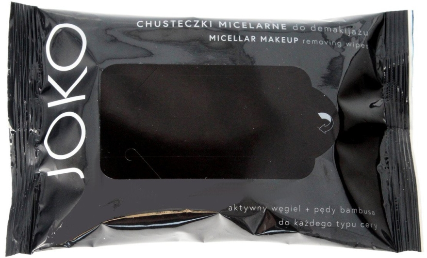 Міцелярні серветки для обличчя з активним вугіллям - Joko Micellar — фото N1
