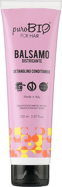 Кондиціонер для розплутування волосся - puroBIO Cosmetics For Hair Detangling Conditioner — фото N1