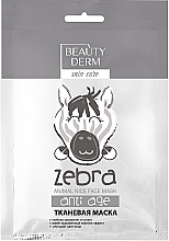 Парфумерія, косметика Тканинна антивікова маска - Beauty Derm Animal Zebra Anti Age