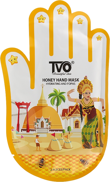 Маска-перчатки для рук c экстрактом меда - TVO Honey Hand Mask — фото N1