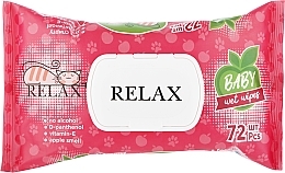 Салфетки влажные c клапаном "Relax", аромат яблока, 72 шт. - Handy Fresh Relax — фото N1